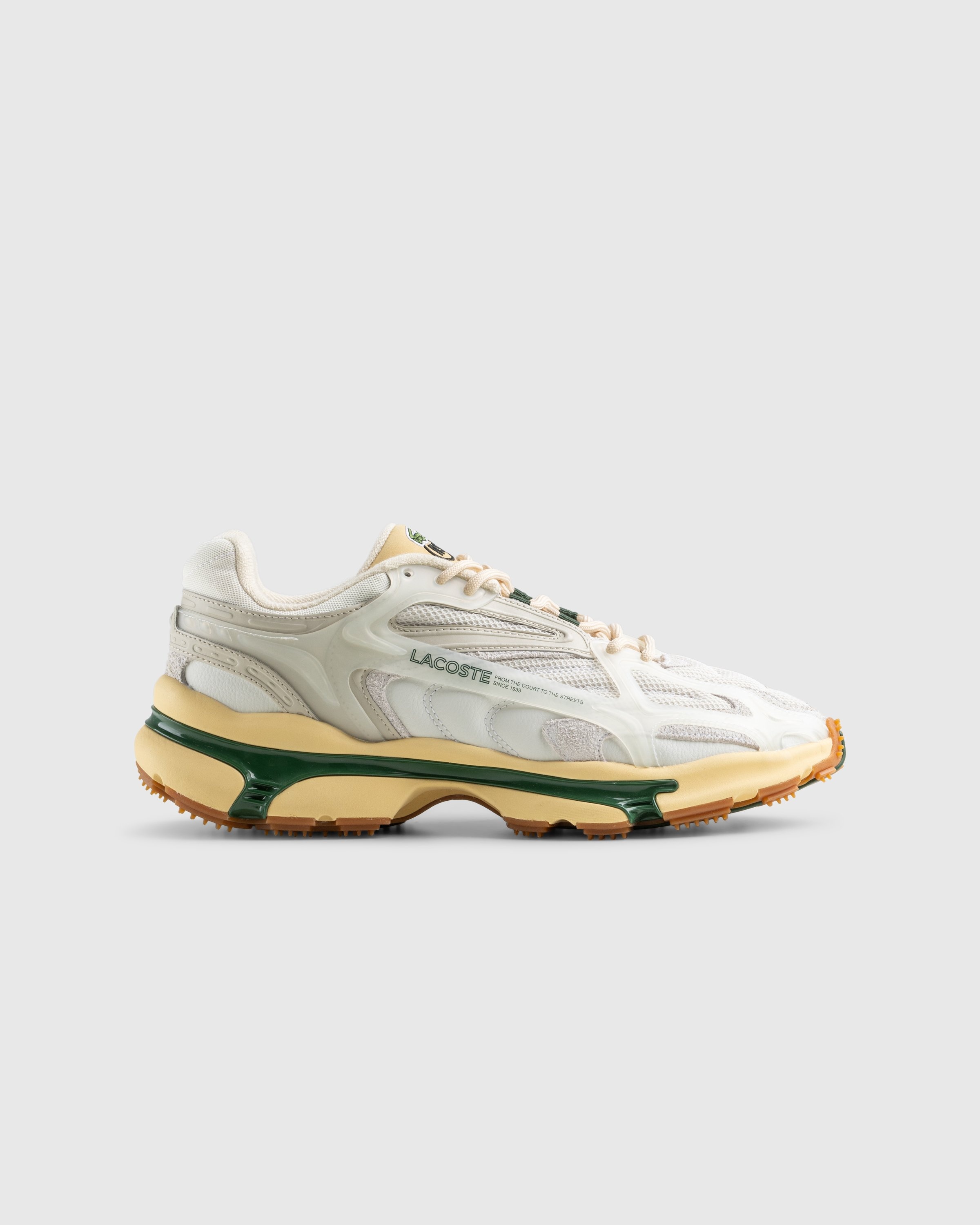 Lacoste white green best sale